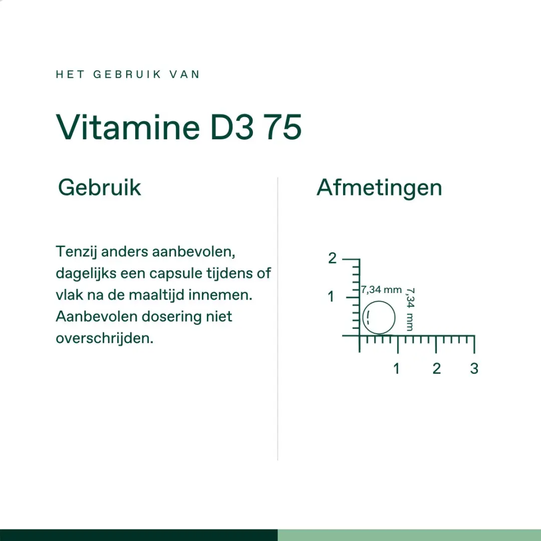 Bonusan Vitamine D3 75 Softgels 75 mcg - Extra Vierge Olijfolie
