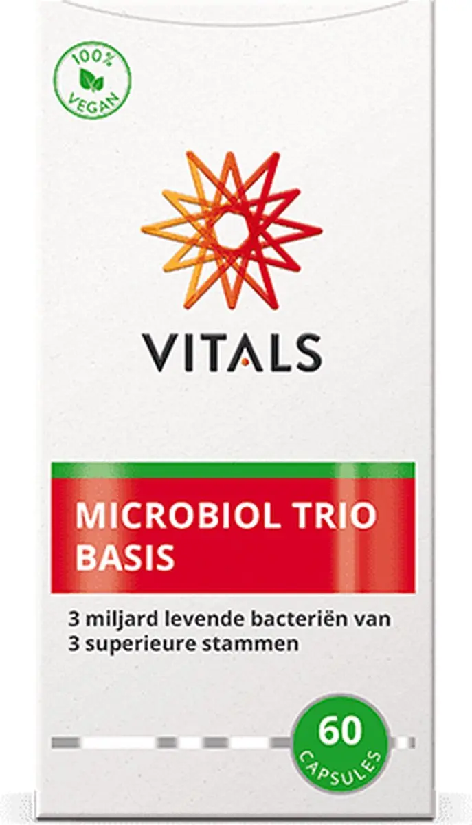 Vitals Microbiol Trio Basis 60 Capsules - 3 miljard bacteriën