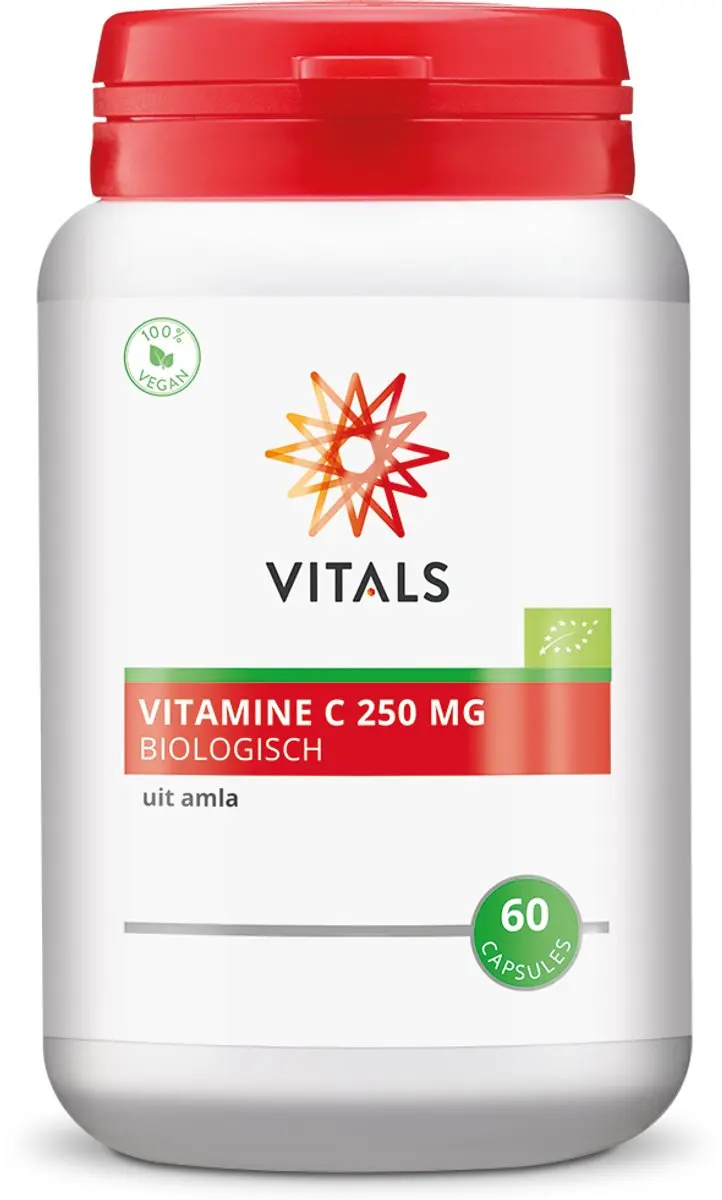 Vitals Vitamine C Biologisch 250mg - 60 Capsules