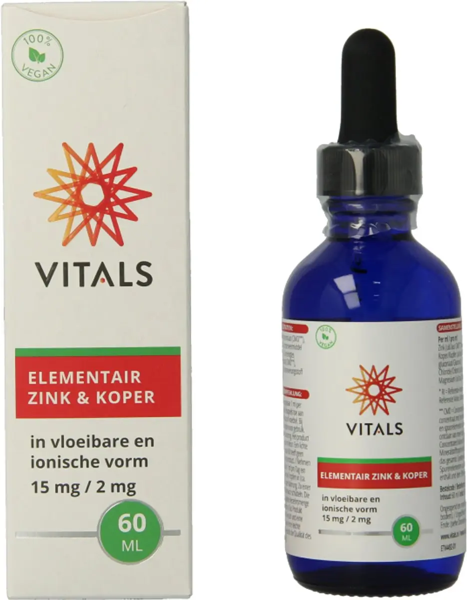 Vitals Elementair Zink & Koper 60ml