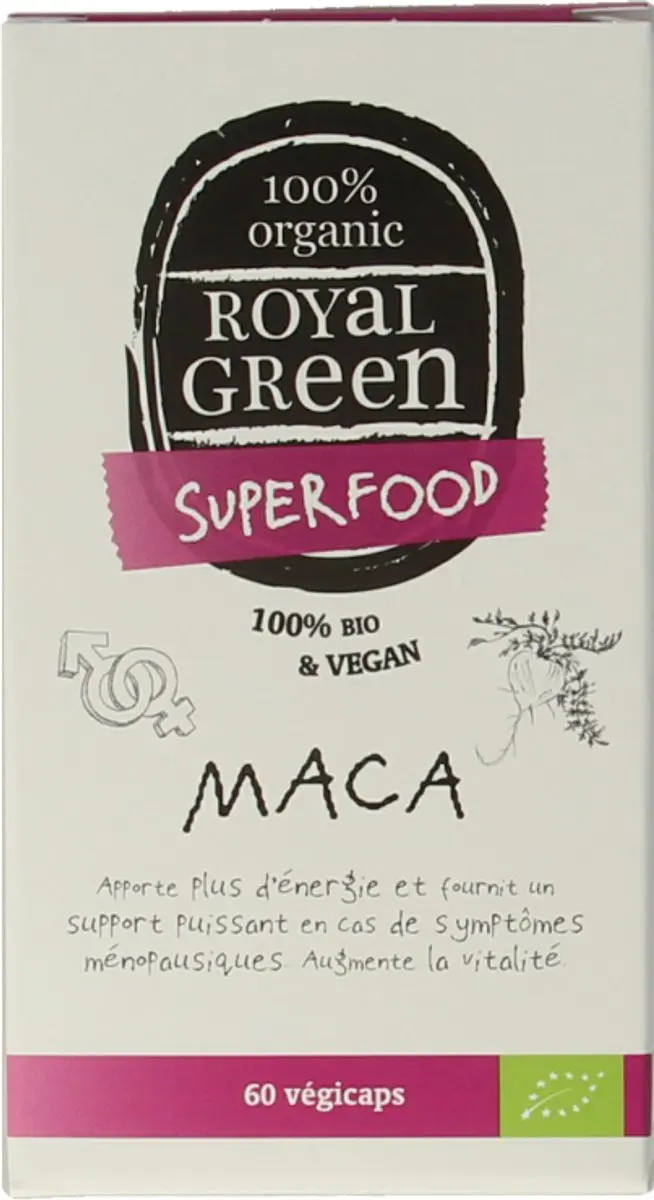 Royal Green Biologische Maca 60 Veggie Capsules