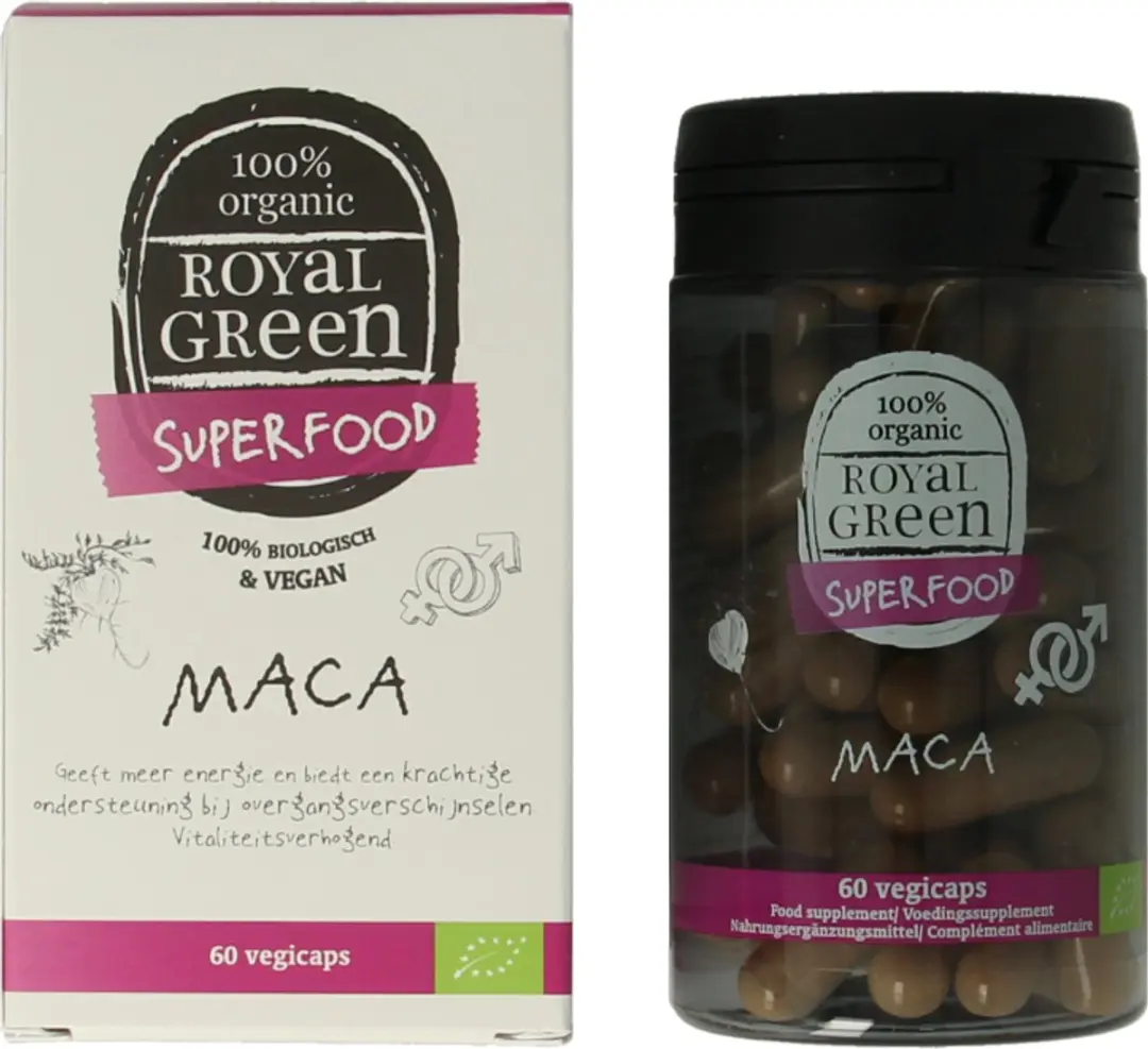 Royal Green Biologische Maca 60 Veggie Capsules