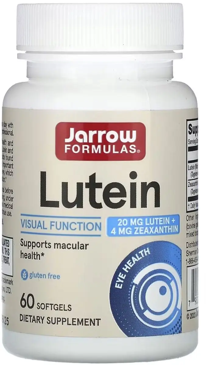 Jarrow Formulas Lutein 20mg 60 Softgels