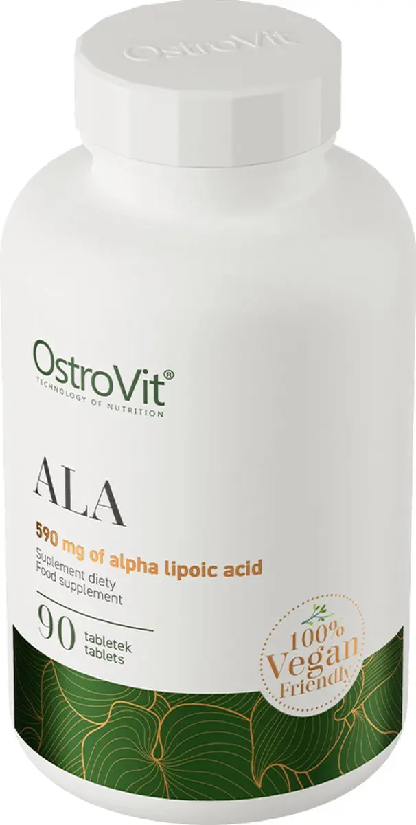 OstroVit ALA VEGE 90 Tabletten - 590mg Alfa-liponzuur - Vegan