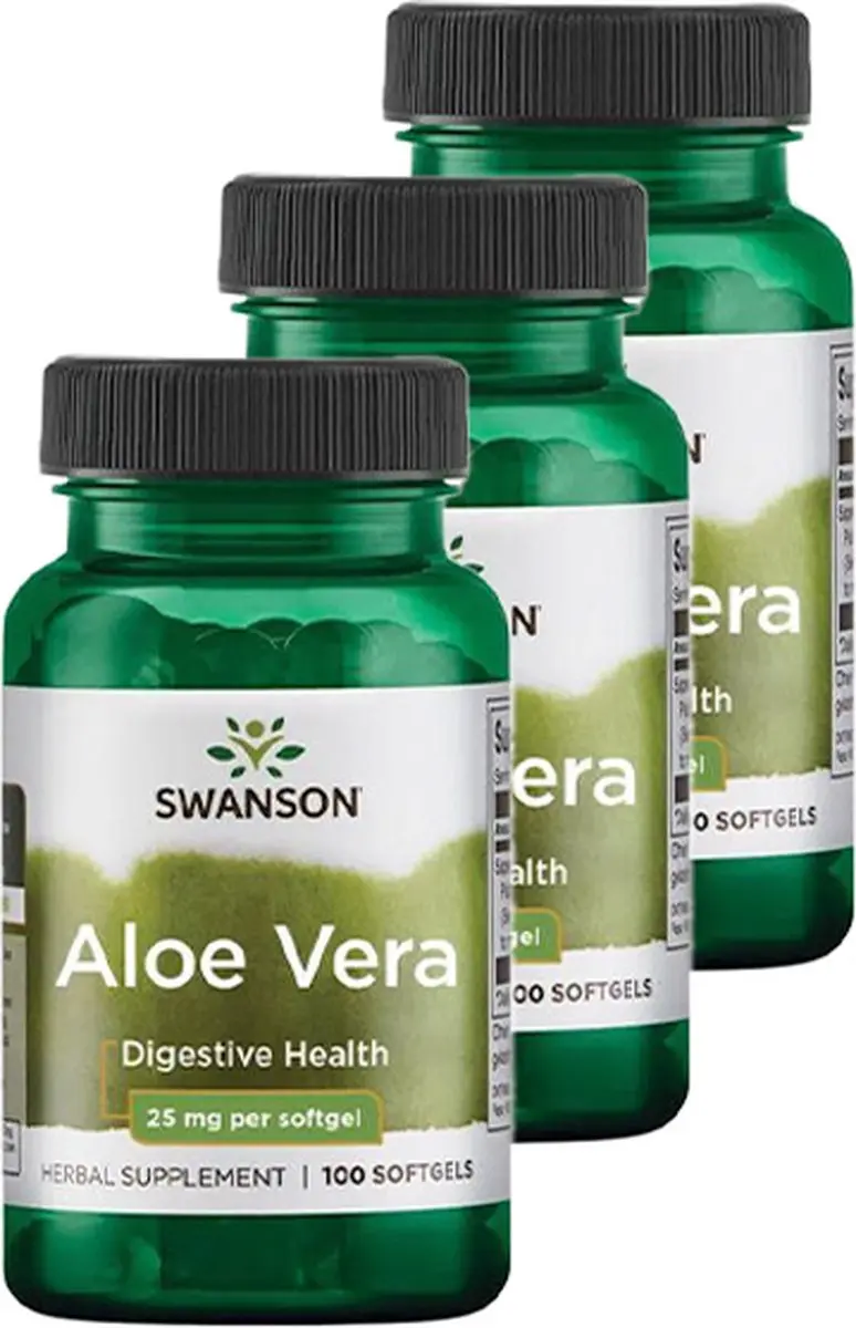 Swanson Aloe Vera 25mg Softgels