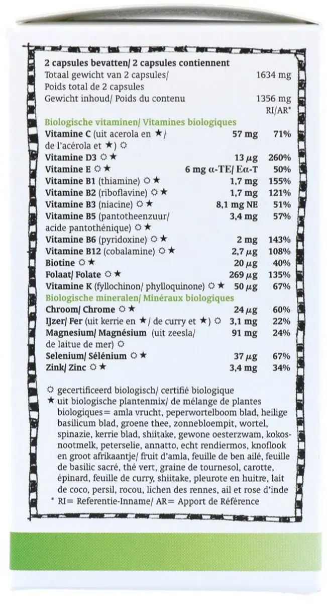 Royal Green Multi Biologisch 60 Vegacapsules
