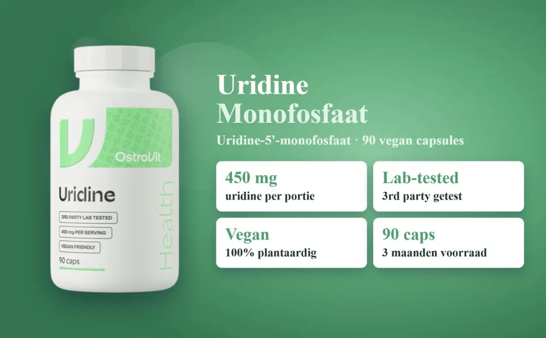 OstroVit Uridine 90 Capsules - 450mg per portie