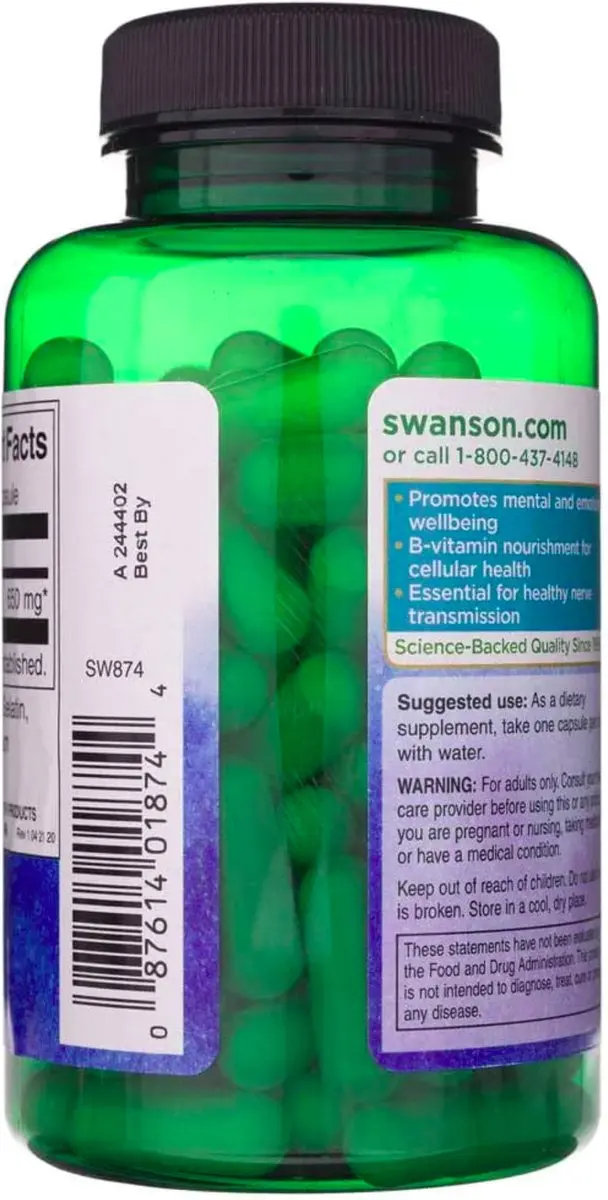 Swanson Inositol 650mg - 100 Capsules