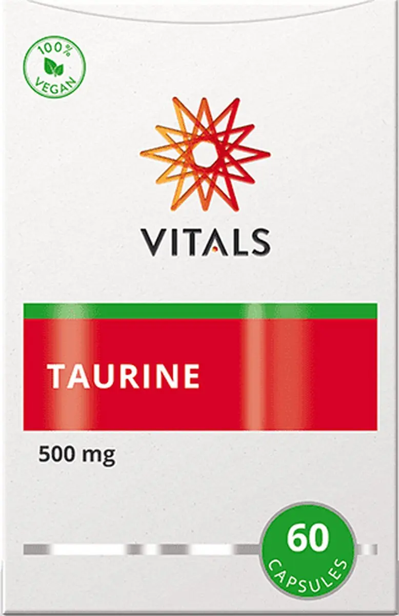 Vitals Taurine 500mg - 60 Capsules