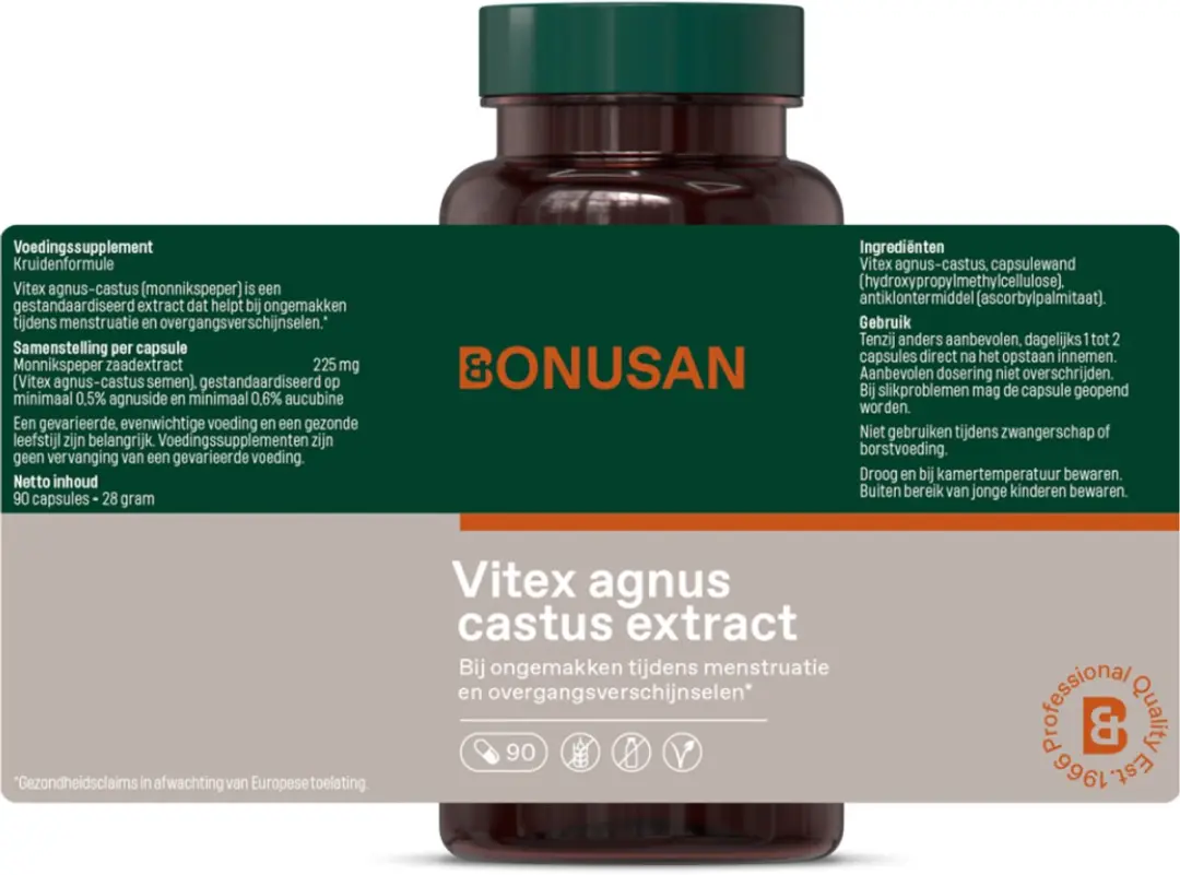 Bonusan Vitex Agnus Castus 90 Capsules - 225mg