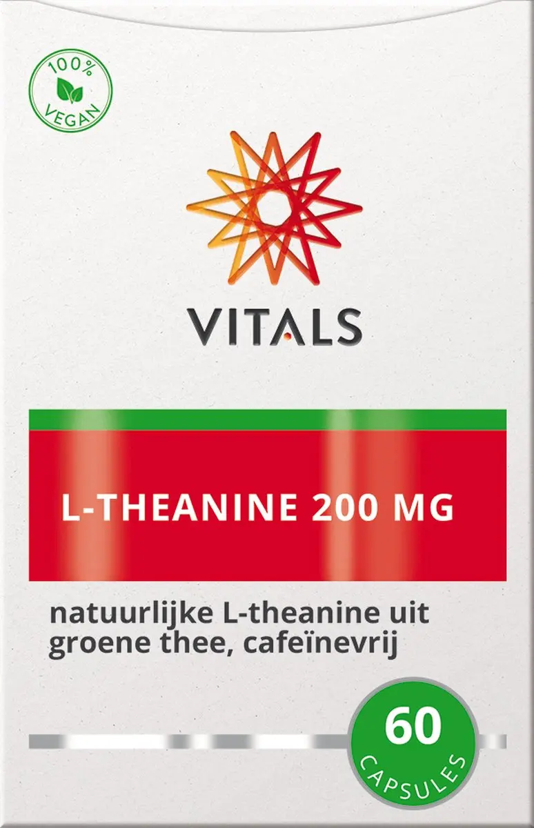 Vitals L-Theanine 200mg - 60 Capsules