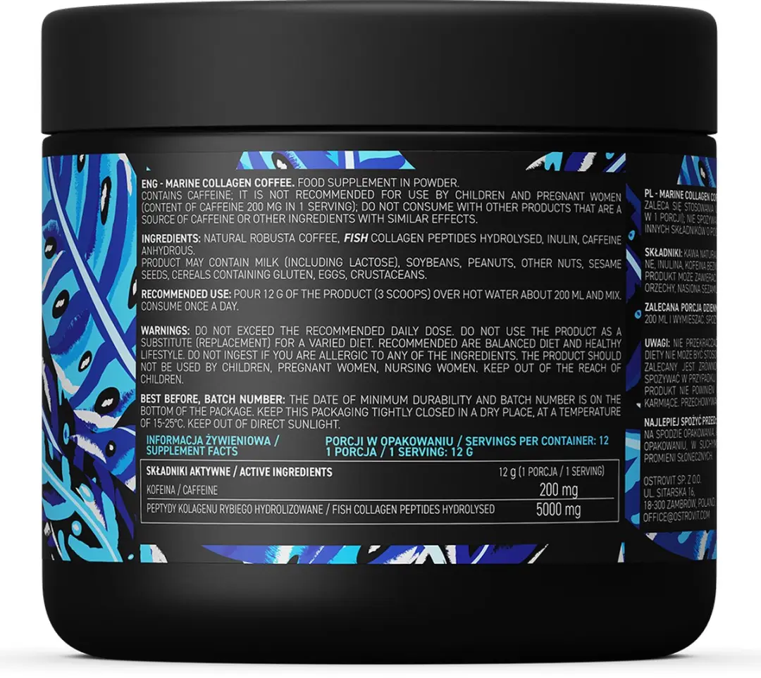 OstroVit Koffie met Marine Collageen 150g