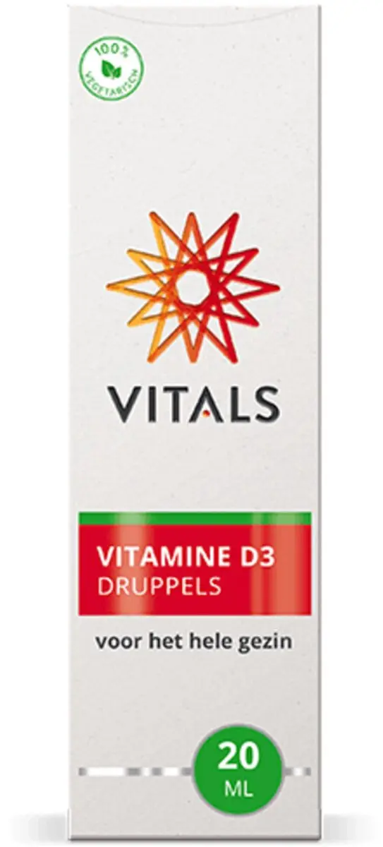 Vitals Vitamine D3 Druppels 2x20ml