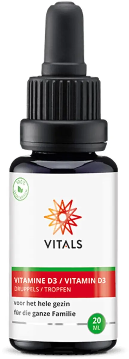 Vitals Vitamine D3 Druppels 2x20ml
