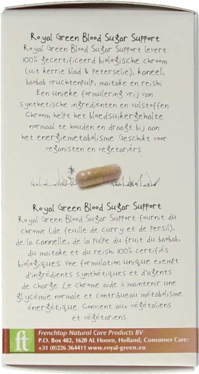 Royal Green Blood Sugar Support Biologisch 60 Vegacapsules