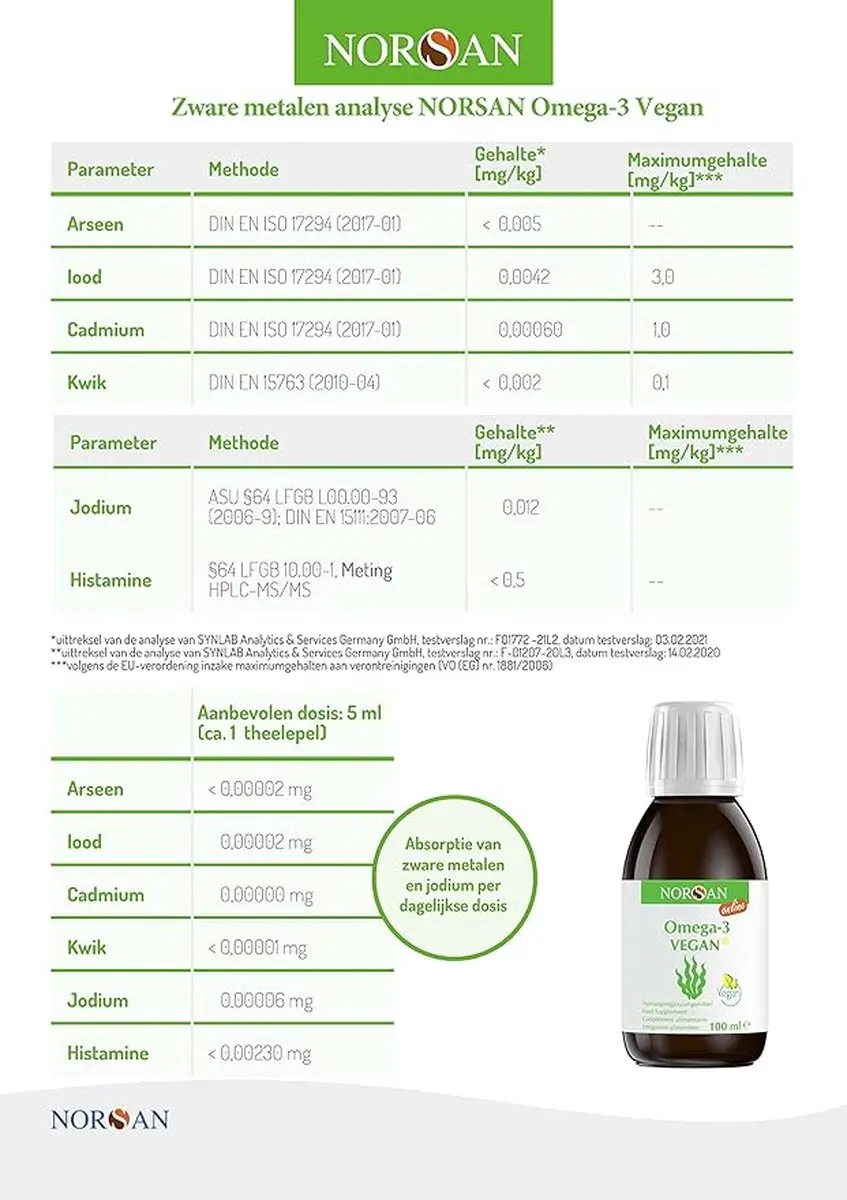 Norsan Omega-3 Vegan Olie 2000mg - 100ml