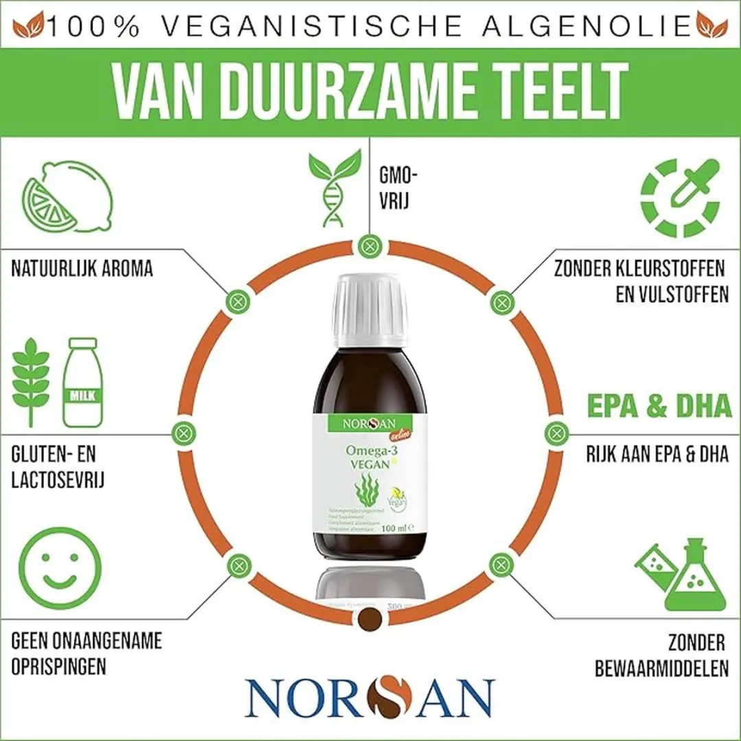 Norsan Omega-3 Vegan Olie 2000mg - 100ml