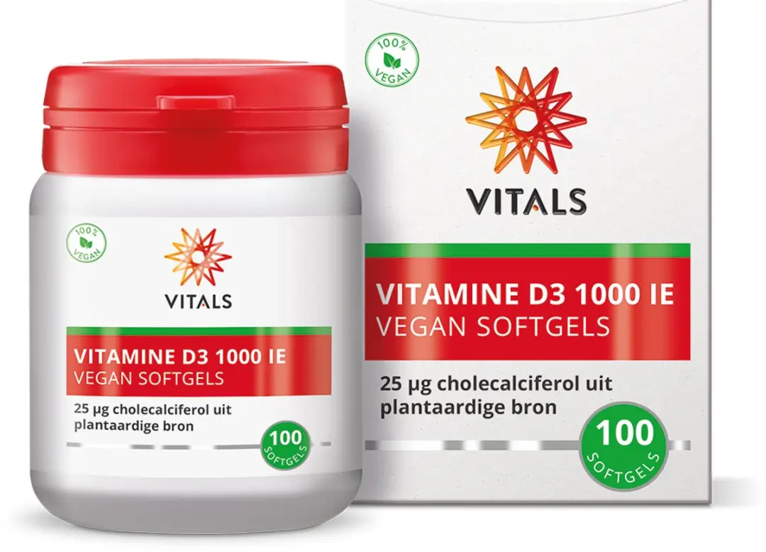 Vitals Vitamine D3 1000 IE 100 Softgels