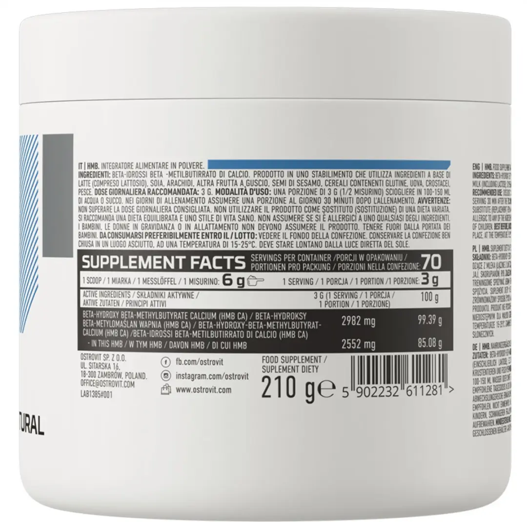 OstroVit HMB Powder Aminozuren - 210g