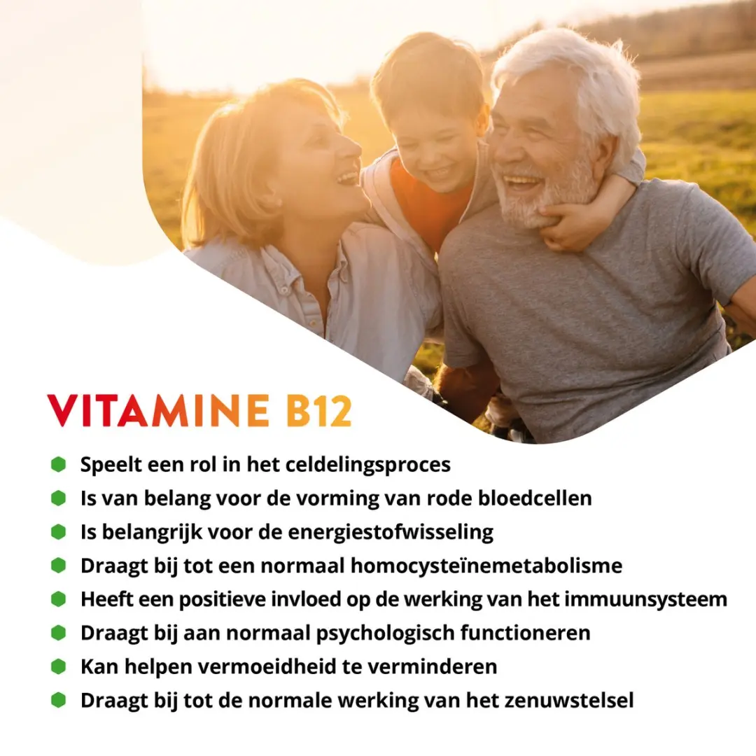 Vitals Vitamine B12 500 mcg - 100 Zuigtabletten