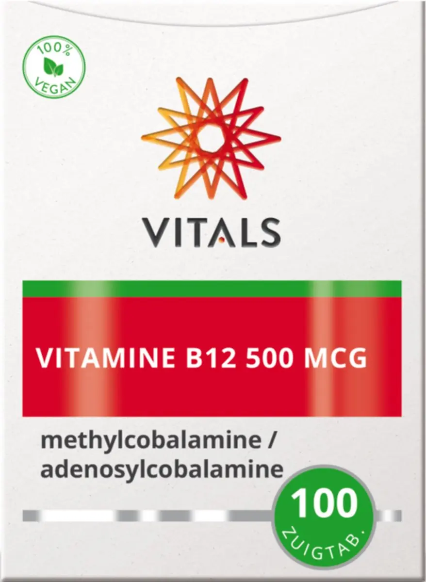 Vitals Vitamine B12 500 mcg - 100 Zuigtabletten