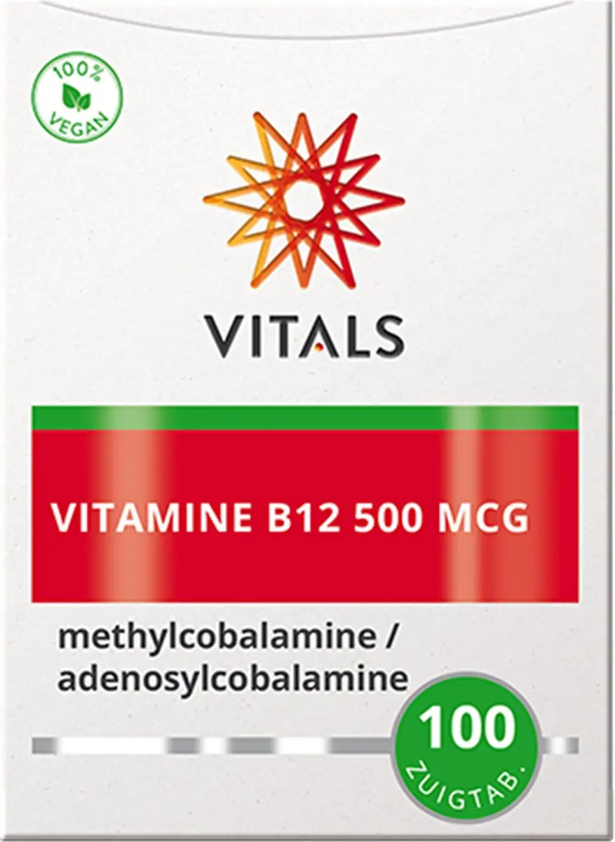 Vitals Vitamine B12 500 mcg - 100 Zuigtabletten