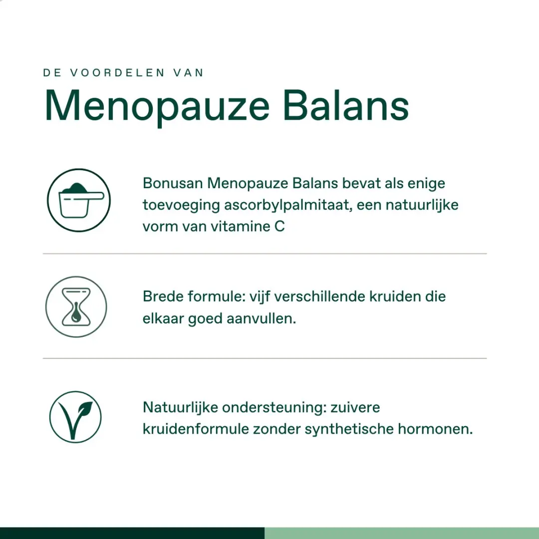 Bonusan Menopauze Balans Capsules 60 Stuks - Rode Klaver/Salie/Maca