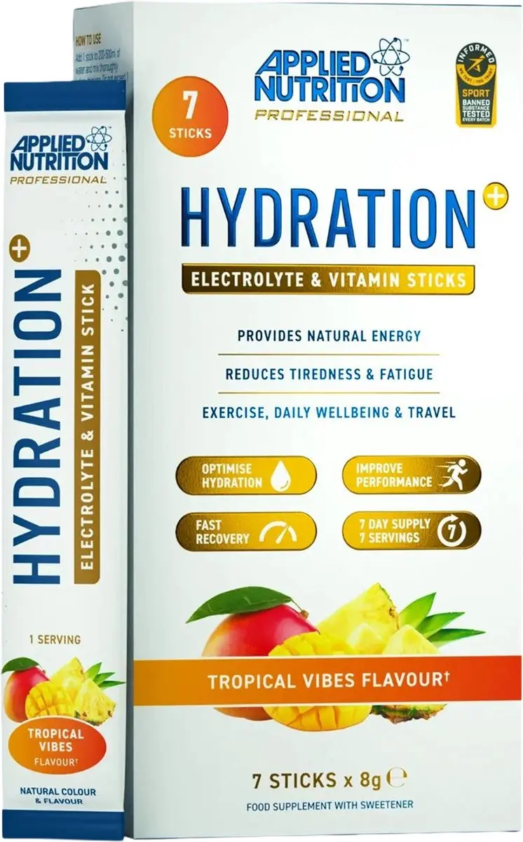 Applied Nutrition Hydration+ Electrolyte Sticks 56g