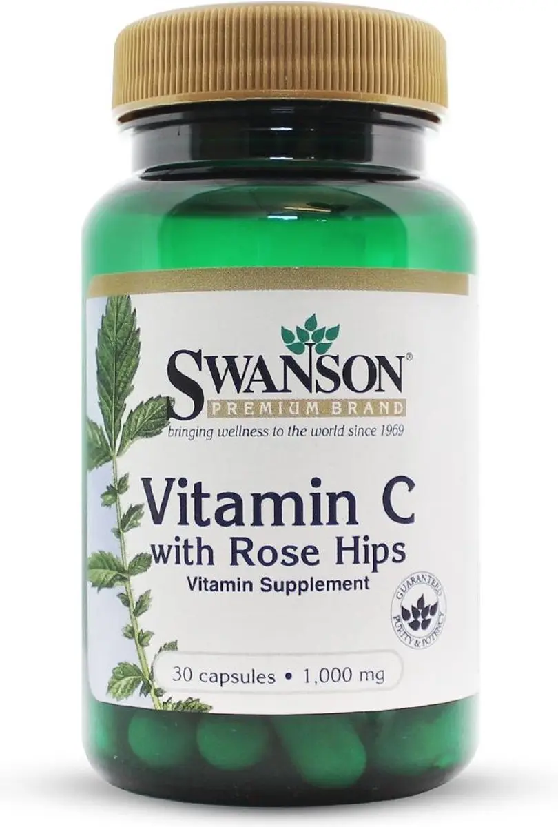 Swanson Vitamine C 1000mg met Rozenbottel
