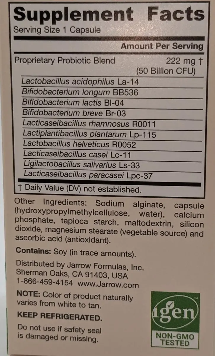 Jarrow Formulas Jarro-Dophilus Ultra Gut Rescue 60 Capsules