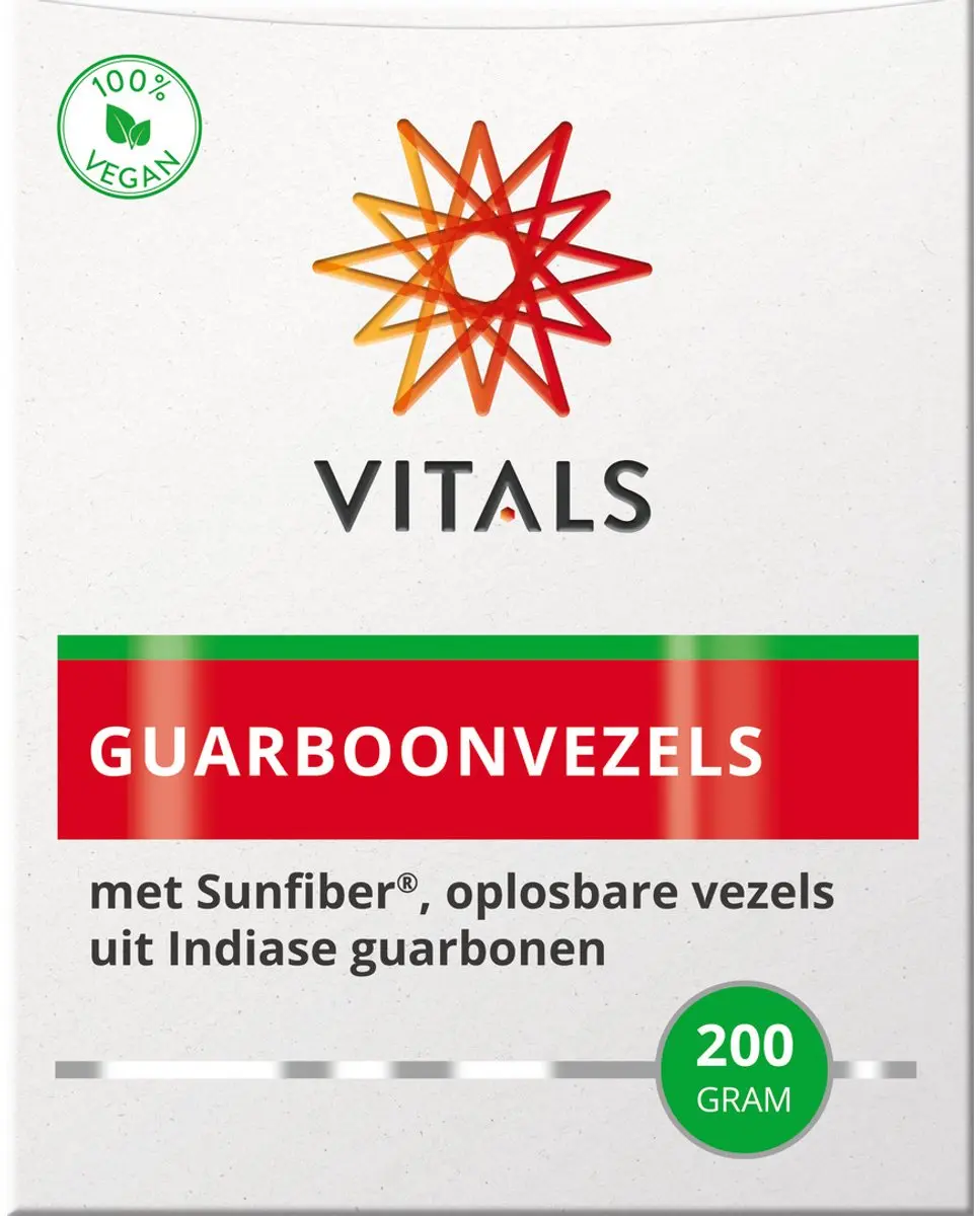 Vitals Guarboonvezels 200g - Prebiotische vezels