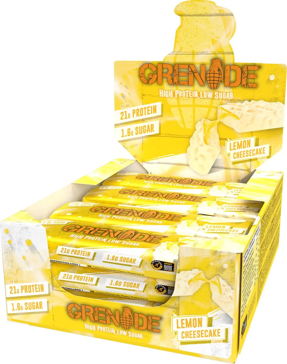 Grenade Eiwitreep Lemon Cheesecake