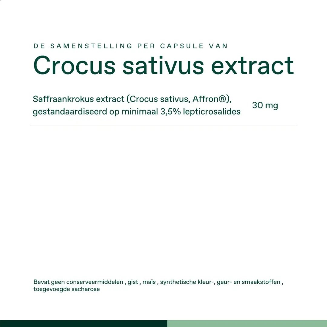 Bonusan Saffraan Extract 60 Capsules