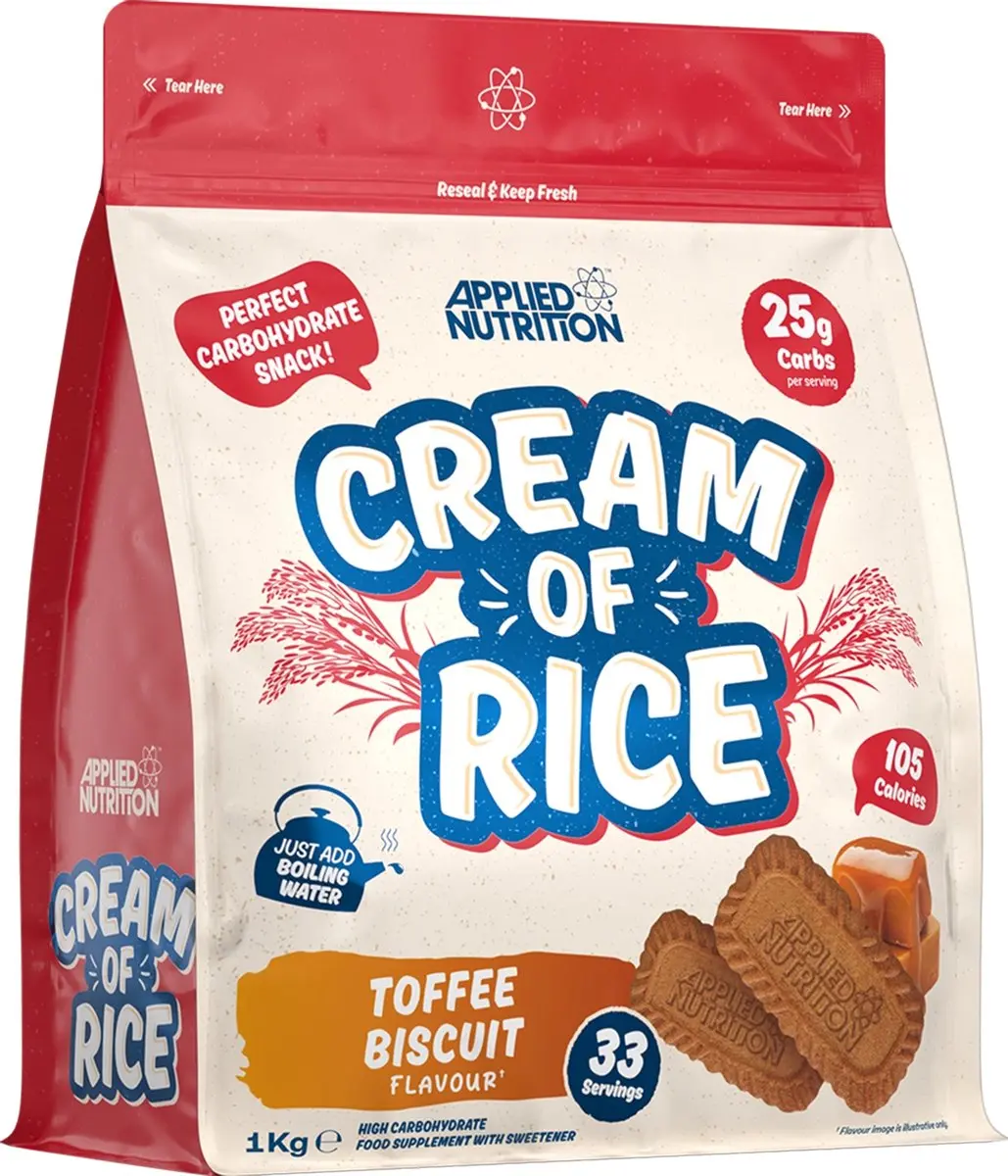 Applied Nutrition Cream of Rice Toffee Biscuit 1000g
