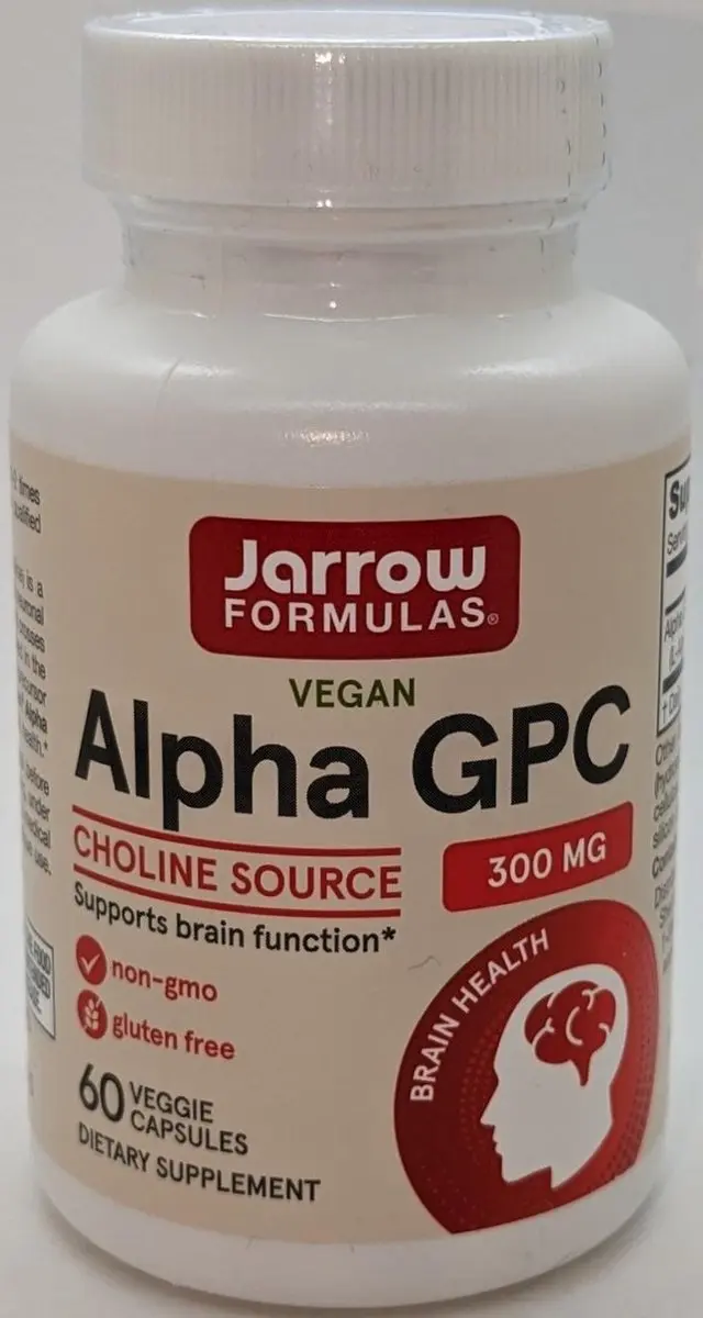 Jarrow Formulas Alpha GPC 300mg - 60 Capsules