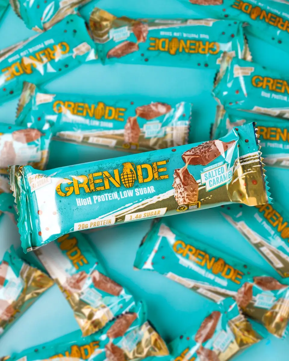 Grenade Chocolate Chip Salted Caramel Eiwitreep - 12x60g