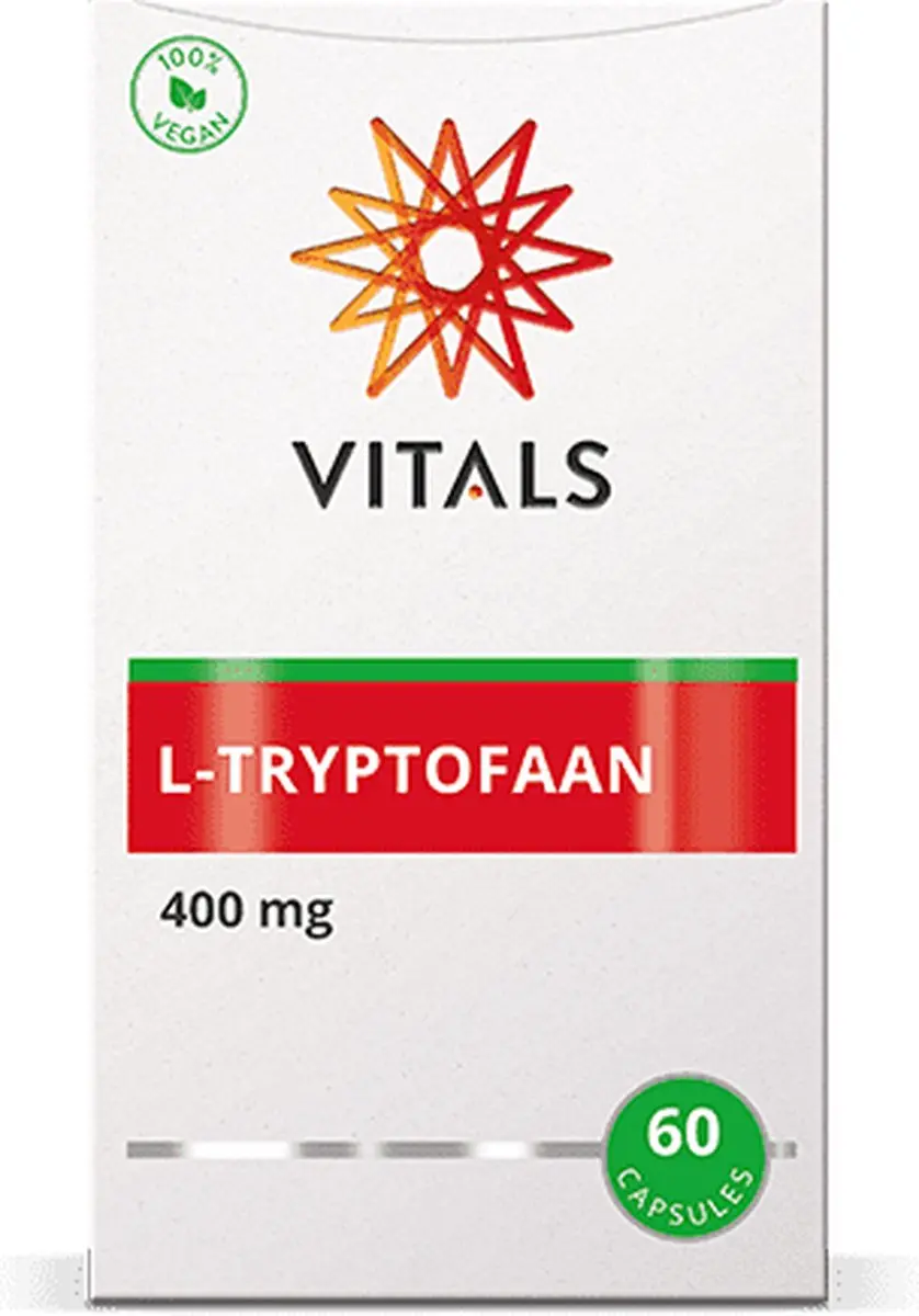 Vitals L-Tryptofaan 400mg - 60 Capsules