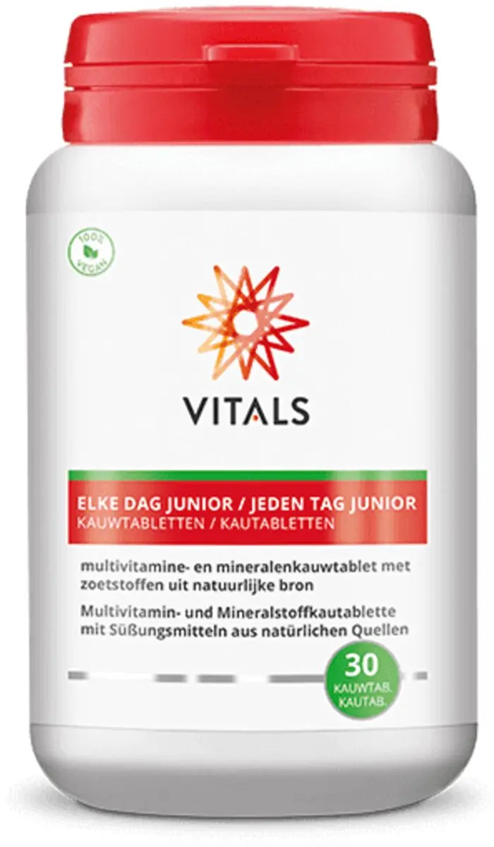 Vitals Elke Dag Junior Kauwtabletten - 30 Stuks - 58g