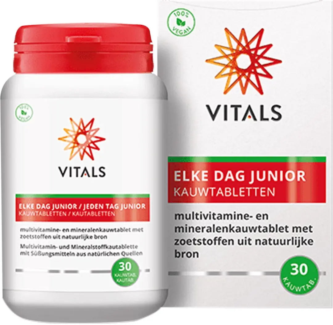 Vitals Elke Dag Junior Kauwtabletten - 30 Stuks - 58g