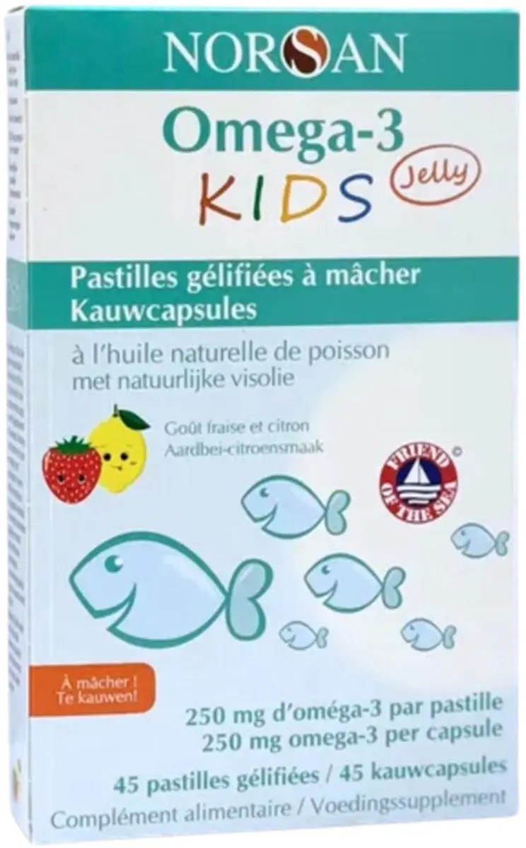 Norsan Omega 3 Kids Kauwcapsules