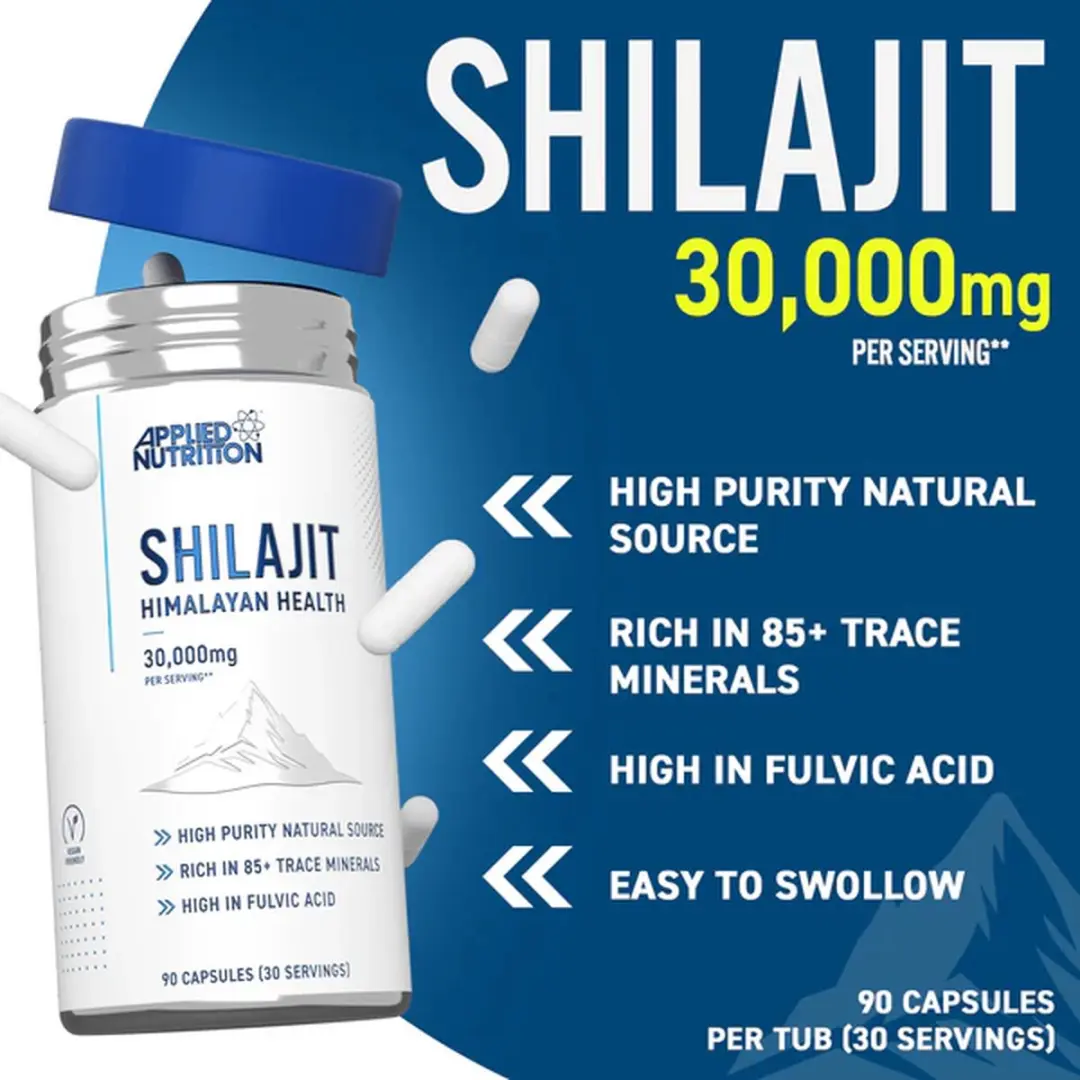 Applied Nutrition Shilajit Himalayan Health 90 Capsules