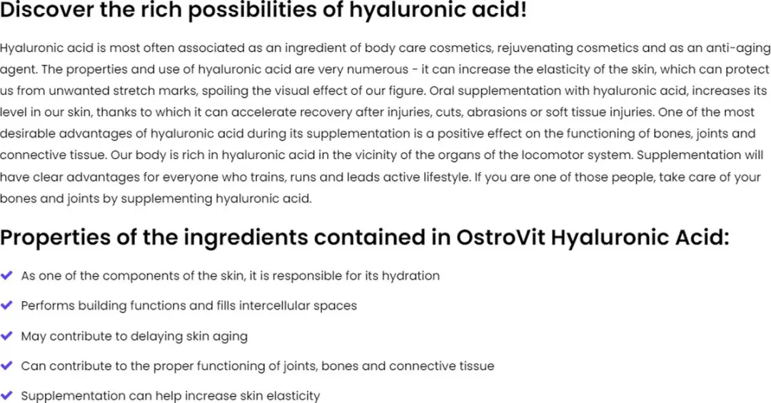 OstroVit Vetverbranders met Hyaluronzuur 90 Tablets