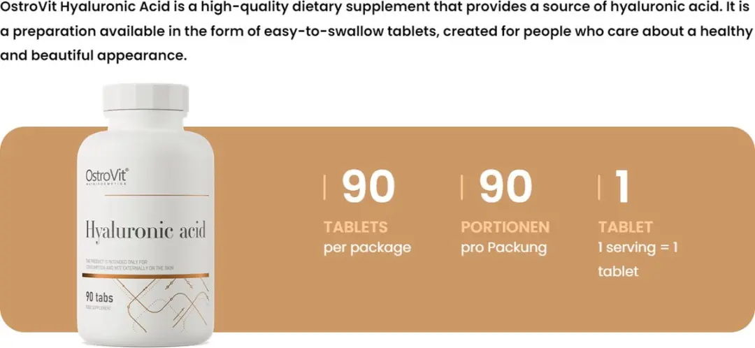 OstroVit Vetverbranders met Hyaluronzuur 90 Tablets