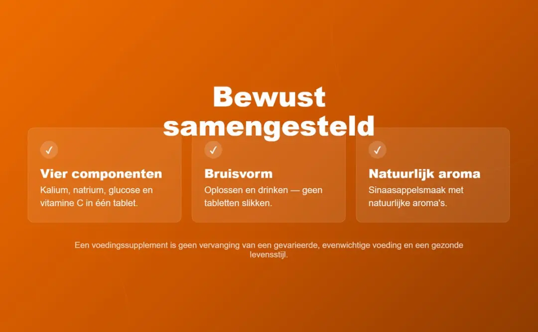 OstroVit Elektrolyten Bruistabletten 20 Stuks - Orange