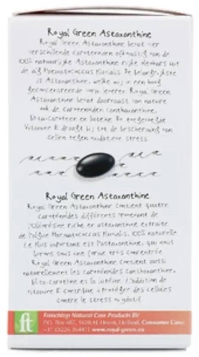 Royal Green Astaxanthine 60 Softgels
