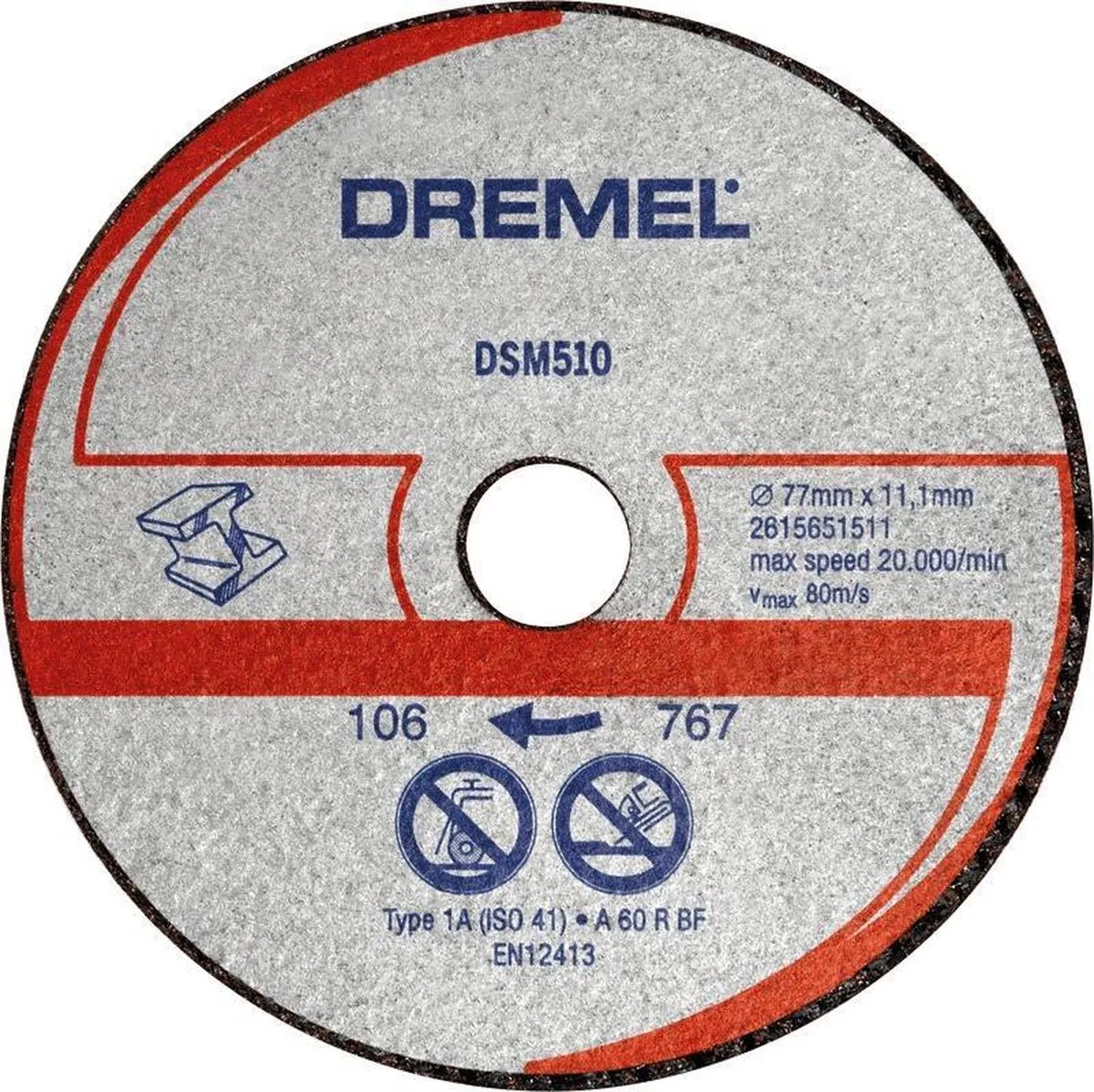 Dremel 2615S510JB Snijschijf Oscillerend Metaal/Kunststof