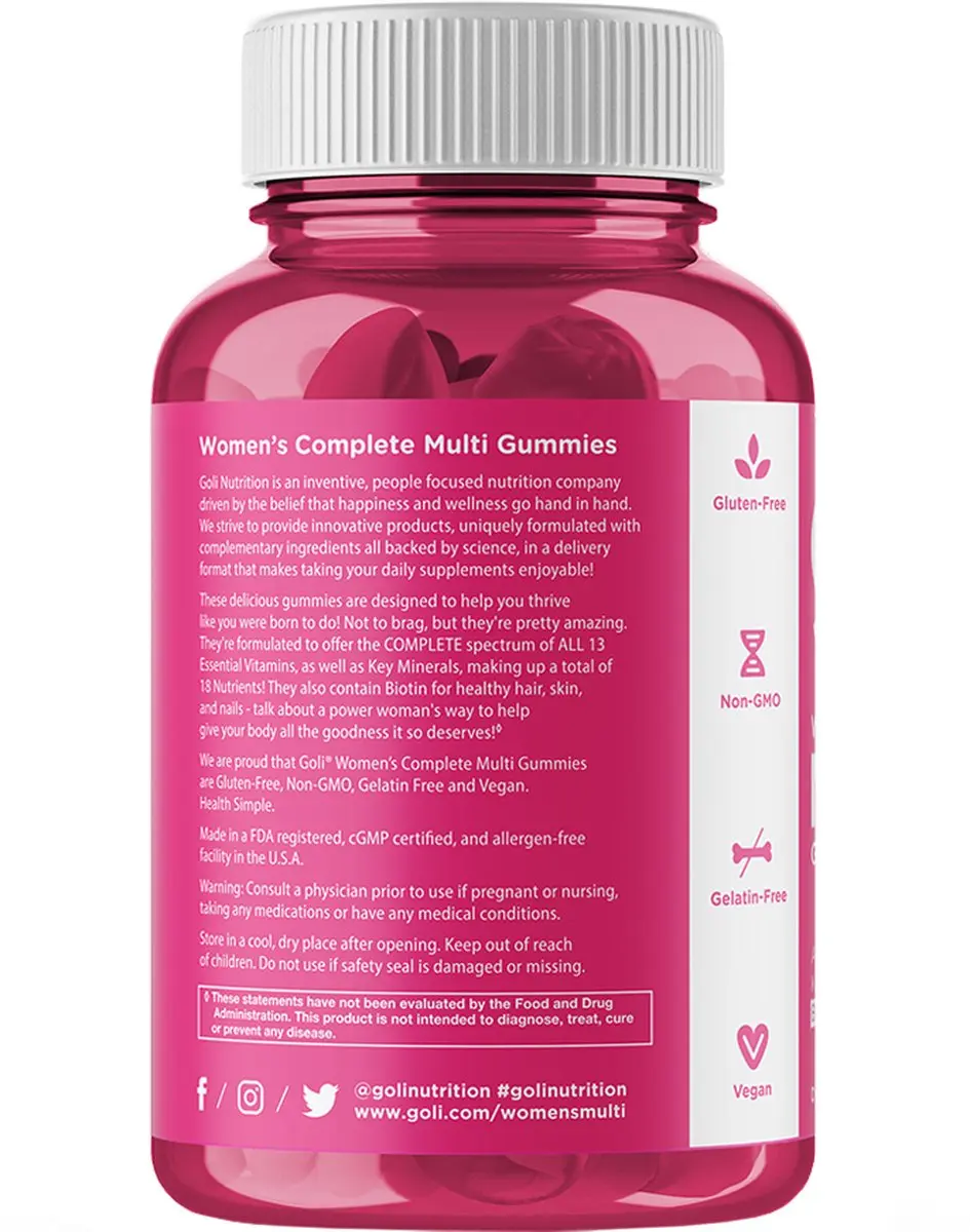 Goli Women's Complete Multi (60 gummies)