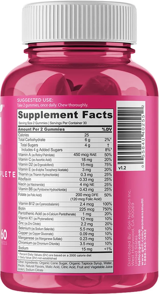 Goli Women's Complete Multi (60 gummies)