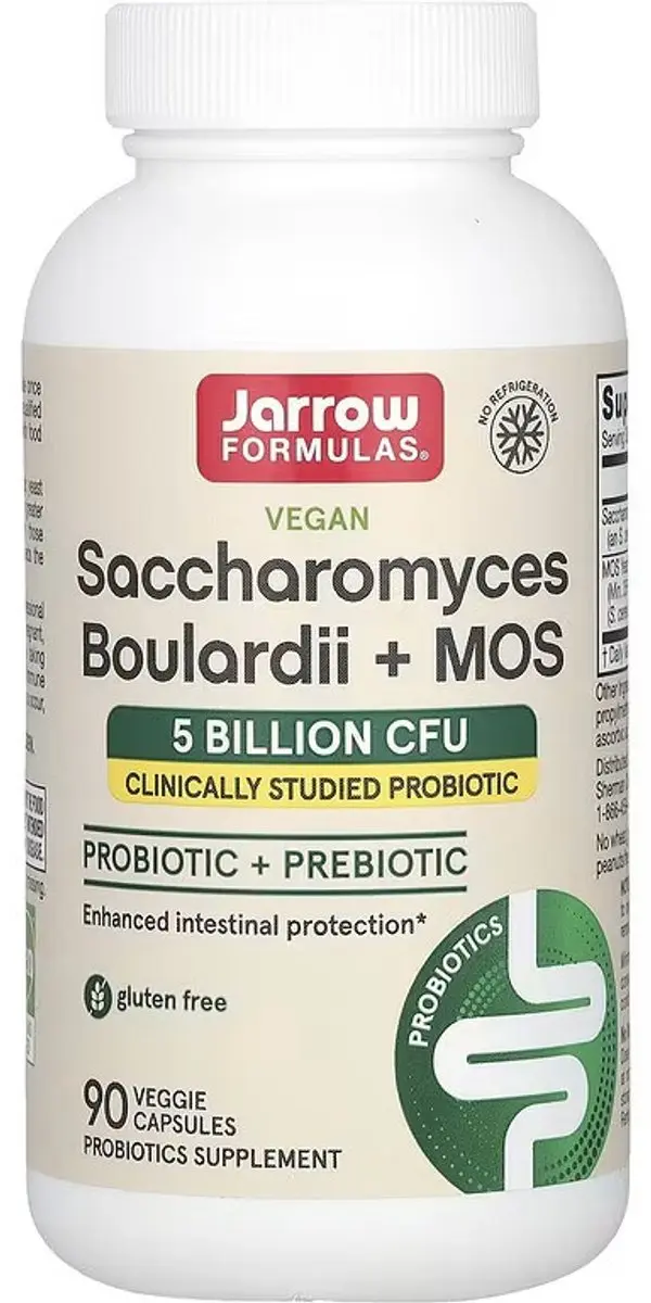 Jarrow Formulas Saccharomyces Boulardii + MOS 90 Capsules