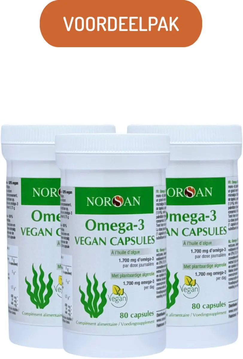 Norsan Omega-3 Vegan Capsules Voordeelpak